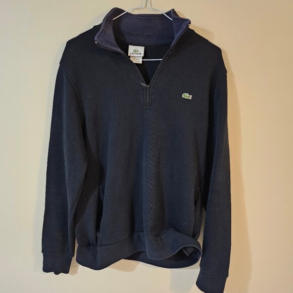 Lacoste Men's Long Sleeve Cotton Sweatshirt - Size L (5) - Picture 1 of 7